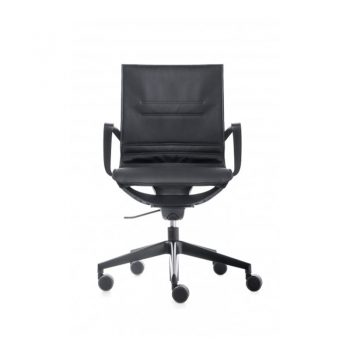 Silla de escritorio con o sin apoya brazos con estructura carcasa negra o blanca